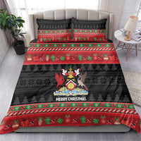 Trinidad And Tobago Christmas Bedding Set Merry Xmas Coat Of Arms - Wonder Print Shop