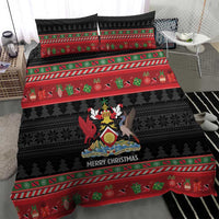 Trinidad And Tobago Christmas Bedding Set Merry Xmas Coat Of Arms - Wonder Print Shop