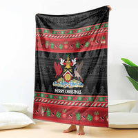 Trinidad And Tobago Christmas Blanket Merry Xmas Coat Of Arms - Wonder Print Shop