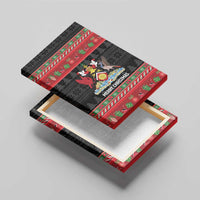 Trinidad And Tobago Christmas Canvas Wall Art Merry Xmas Coat Of Arms - Wonder Print Shop