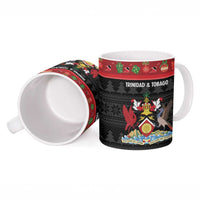 Trinidad And Tobago Christmas Ceramic Mug Merry Xmas Coat Of Arms - Wonder Print Shop