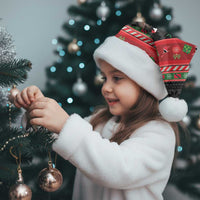 Trinidad And Tobago Christmas Santa Hat Merry Xmas Coat Of Arms - Wonder Print Shop