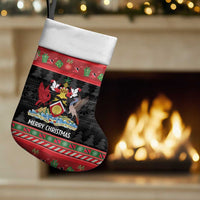 Trinidad And Tobago Christmas Christmas Stocking Merry Xmas Coat Of Arms - Wonder Print Shop