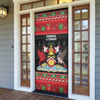 Trinidad And Tobago Christmas Door Cover Merry Xmas Coat Of Arms - Wonder Print Shop