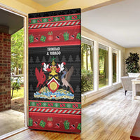 Trinidad And Tobago Christmas Door Cover Merry Xmas Coat Of Arms - Wonder Print Shop