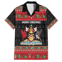 Trinidad And Tobago Christmas Family Matching Summer Maxi Dress and Hawaiian Shirt Merry Xmas Coat Of Arms - Wonder Print Shop