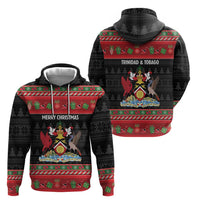 Trinidad And Tobago Christmas Hoodie Merry Xmas Coat Of Arms - Wonder Print Shop