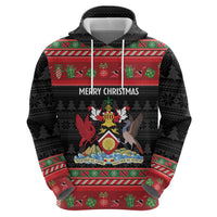 Trinidad And Tobago Christmas Hoodie Merry Xmas Coat Of Arms - Wonder Print Shop