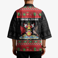 Trinidad And Tobago Christmas Kimono Merry Xmas Coat Of Arms - Wonder Print Shop