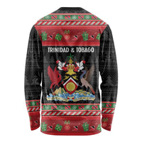 Trinidad And Tobago Christmas Long Sleeve Shirt Merry Xmas Coat Of Arms - Wonder Print Shop