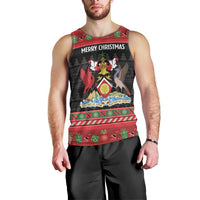 Trinidad And Tobago Christmas Men Tank Top Merry Xmas Coat Of Arms - Wonder Print Shop