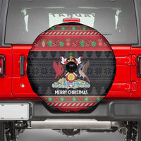 Trinidad And Tobago Christmas Spare Tire Cover Merry Xmas Coat Of Arms - Wonder Print Shop