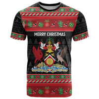 Trinidad And Tobago Christmas T Shirt Merry Xmas Coat Of Arms - Wonder Print Shop