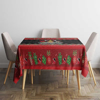 Trinidad And Tobago Christmas Tablecloth Merry Xmas Coat Of Arms - Wonder Print Shop