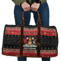 Trinidad And Tobago Christmas Travel Bag Merry Xmas Coat Of Arms - Wonder Print Shop