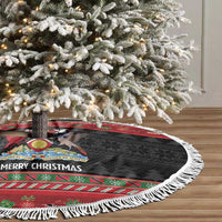 Trinidad And Tobago Christmas Tree Skirt Merry Xmas Coat Of Arms - Wonder Print Shop