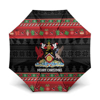 Trinidad And Tobago Christmas Umbrella Merry Xmas Coat Of Arms - Wonder Print Shop