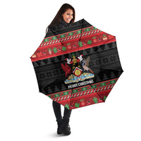 Trinidad And Tobago Christmas Umbrella Merry Xmas Coat Of Arms - Wonder Print Shop