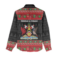 Trinidad And Tobago Christmas Women Casual Shirt Merry Xmas Coat Of Arms - Wonder Print Shop