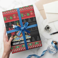 Trinidad And Tobago Christmas Wrapping Paper Merry Xmas Coat Of Arms - Wonder Print Shop