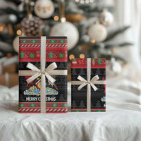 Trinidad And Tobago Christmas Wrapping Paper Merry Xmas Coat Of Arms - Wonder Print Shop