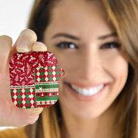St Kitts & Nevis Cricket Christmas AirPods Case Merry Xmas Patriots - Wonder Print Shop