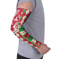 Personalized St Kitts & Nevis Cricket Christmas Arm Sleeves Merry Xmas Patriots - Wonder Print Shop