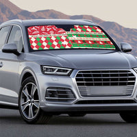 St Kitts & Nevis Cricket Christmas Auto Sun Shade Merry Xmas Patriots - Wonder Print Shop