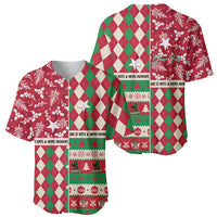 Personalized St Kitts & Nevis Cricket Christmas Baseball Jersey Merry Xmas Patriots - Wonder Print Shop