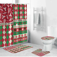 St Kitts & Nevis Cricket Christmas Bathroom Set Merry Xmas Patriots - Wonder Print Shop