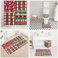 St Kitts & Nevis Cricket Christmas Bathroom Set Merry Xmas Patriots - Wonder Print Shop