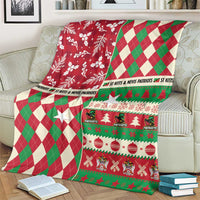 St Kitts & Nevis Cricket Christmas Blanket Merry Xmas Patriots - Wonder Print Shop