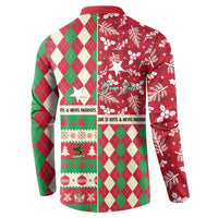 Personalized St Kitts & Nevis Cricket Christmas Button Sweatshirt Merry Xmas Patriots - Wonder Print Shop