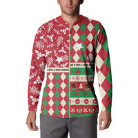 Personalized St Kitts & Nevis Cricket Christmas Button Sweatshirt Merry Xmas Patriots - Wonder Print Shop