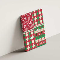 St Kitts & Nevis Cricket Christmas Canvas Wall Art Merry Xmas Patriots - Wonder Print Shop