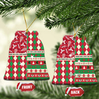 Personalized St Kitts and Nevis Cricket Christmas Ceramic Ornament Merry Xmas Patriots - Wonder Print Shop