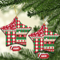 Personalized St Kitts and Nevis Cricket Christmas Ceramic Ornament Merry Xmas Patriots - Wonder Print Shop