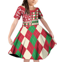 Personalized St Kitts & Nevis Cricket Christmas Family Matching Off Shoulder Short Dress and Hawaiian Shirt Merry Xmas Patriots - Wonder Print Shop