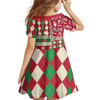 Personalized St Kitts & Nevis Cricket Christmas Family Matching Puletasi and Hawaiian Shirt Merry Xmas Patriots - Wonder Print Shop