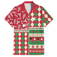 Personalized St Kitts & Nevis Cricket Christmas Family Matching Puletasi and Hawaiian Shirt Merry Xmas Patriots - Wonder Print Shop