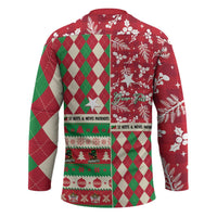 Personalized St Kitts & Nevis Cricket Christmas Hockey Jersey Merry Xmas Patriots - Wonder Print Shop