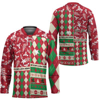 Personalized St Kitts & Nevis Cricket Christmas Hockey Jersey Merry Xmas Patriots - Wonder Print Shop
