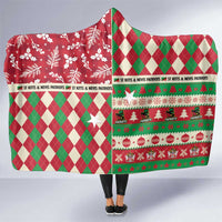 St Kitts & Nevis Cricket Christmas Hooded Blanket Merry Xmas Patriots - Wonder Print Shop