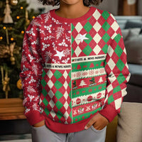 Personalized St Kitts and Nevis Cricket Christmas Kid Ugly Christmas Sweater Merry Xmas Patriots - Wonder Print Shop