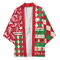 Personalized St Kitts & Nevis Cricket Christmas Kimono Merry Xmas Patriots - Wonder Print Shop