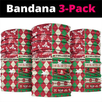 St Kitts & Nevis Cricket Christmas Neck Gaiter Merry Xmas Patriots - Wonder Print Shop