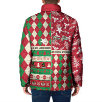 Personalized St Kitts & Nevis Cricket Christmas Padded Jacket Merry Xmas Patriots - Wonder Print Shop