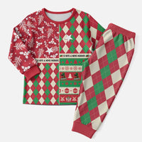Personalized St Kitts and Nevis Cricket Christmas Pajama Set Merry Xmas Patriots - Wonder Print Shop