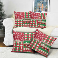 St Kitts & Nevis Cricket Christmas Pillow Cover Merry Xmas Patriots - Wonder Print Shop