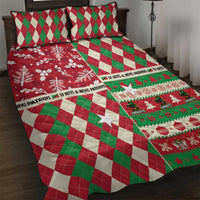 St Kitts & Nevis Cricket Christmas Quilt Bed Set Merry Xmas Patriots - Wonder Print Shop
